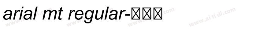 arial mt regular字体转换